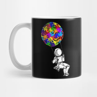 Astronaut Puzzle Autistic Autism Awareness Mug